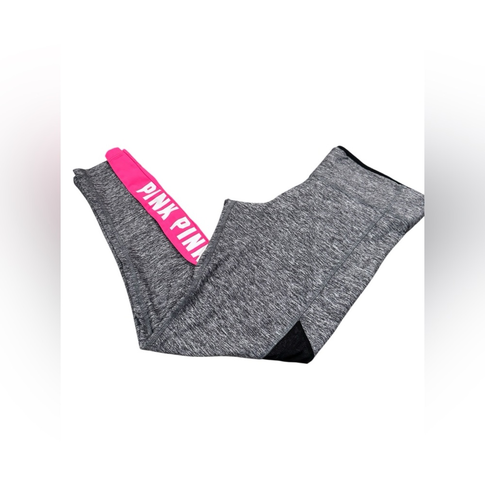 PINK‎ Victoria's Secret Heather Gray and Black Leggings